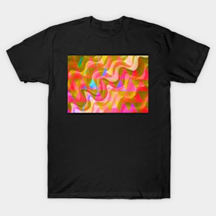 Background with colored triangles T-Shirt